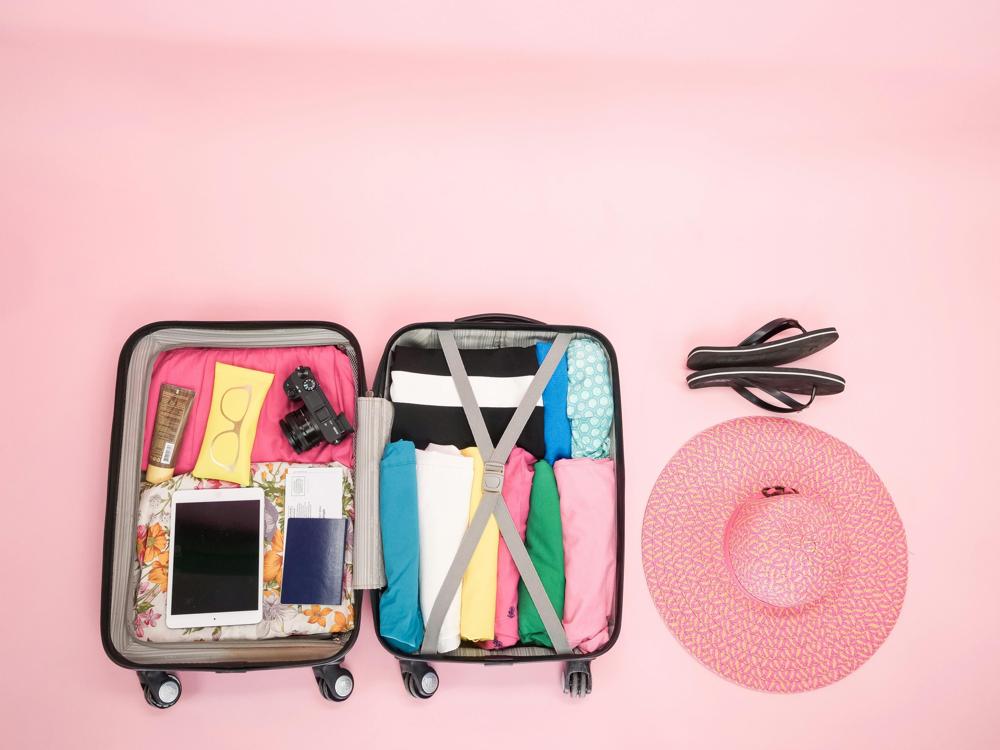 Open suitcase